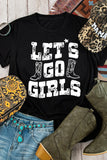 Letter Graphic Round Neck Short Sleeve T-Shirt - felvior