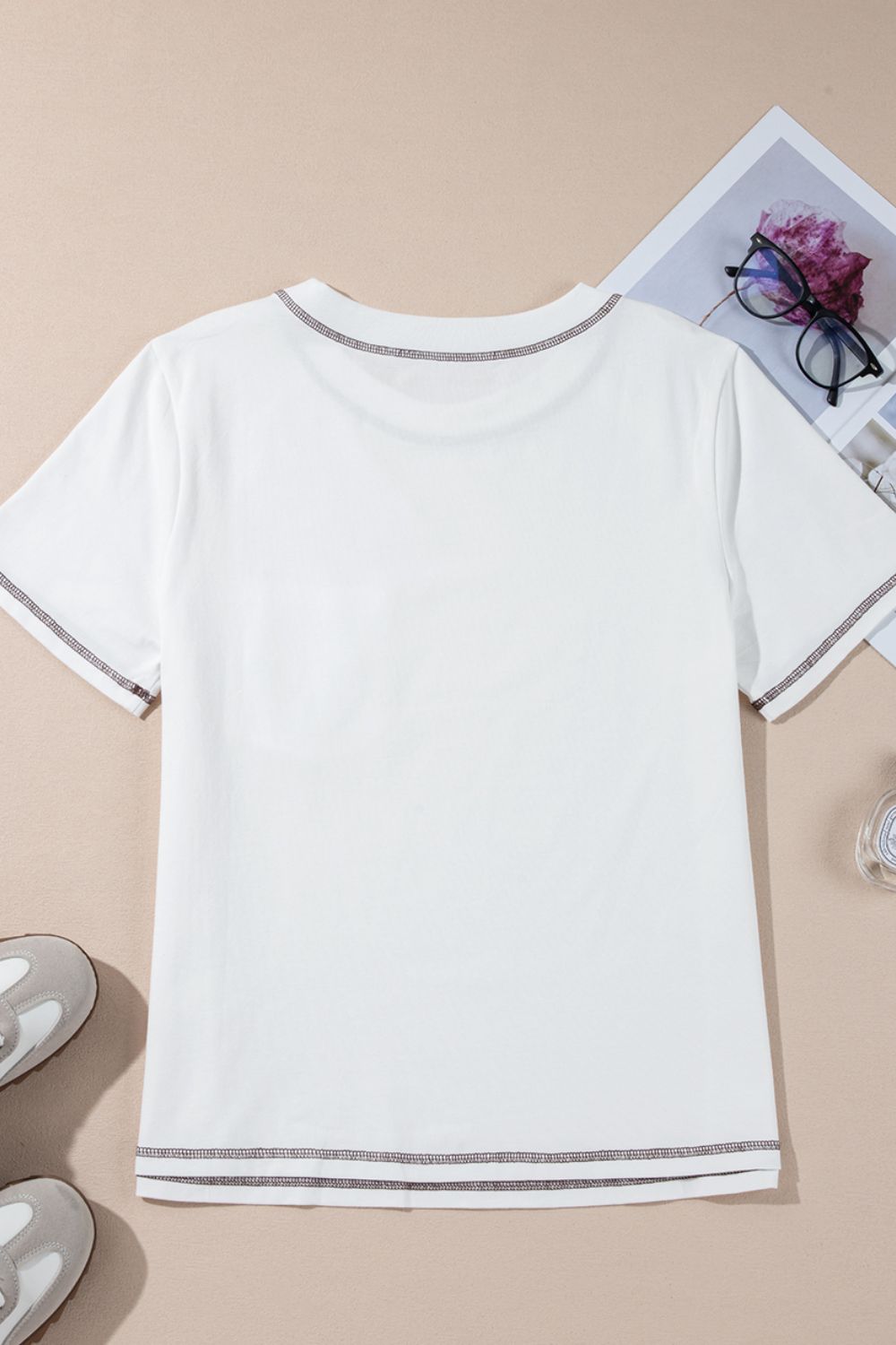 RODEO Horseshoe Embroidered Patch Pocket T-Shirt