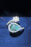 2 Carat Moissanite 925 Sterling Silver Bypass Ring - felvior