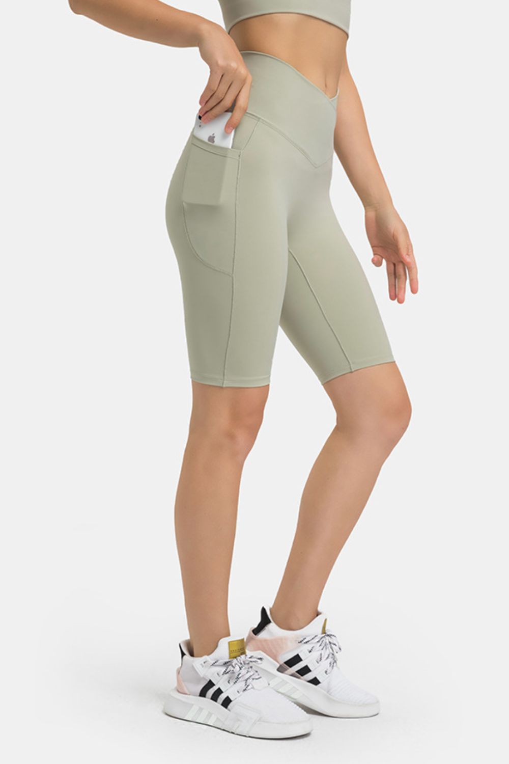 Millennia High Waist Biker Shorts with Pockets - felvior