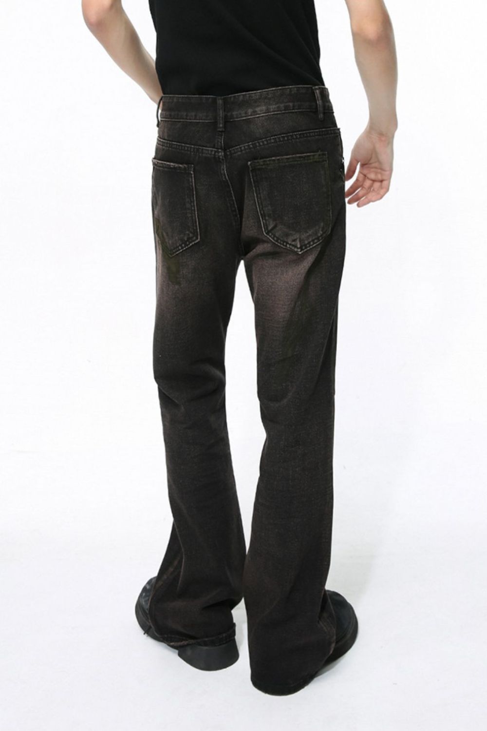 Men's Clean Fit Bootcut Jeans with Pockets Zweitbild