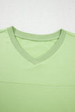 Loose V Neck Half Sleeve Tee and Drawstring Shorts Plus Size