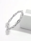 925 Sterling Silver Knot Shape Open Ring - felvior