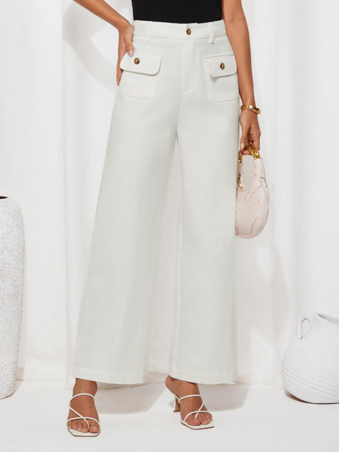 High Waist Wide Leg Pants - felvior