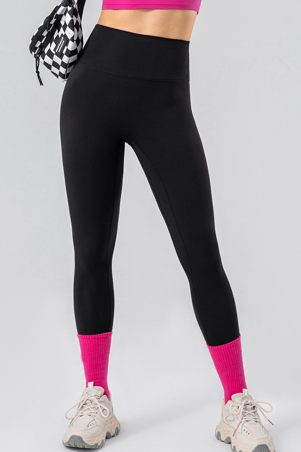 High Waist Wide Waistband Active Leggings - felvior
