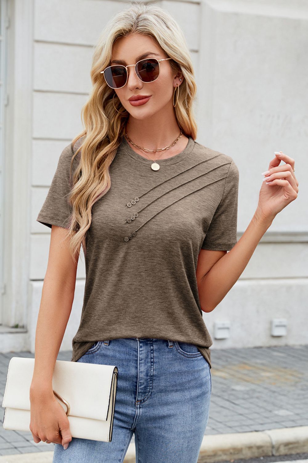 Round Neck Short Sleeve T-Shirt Main image