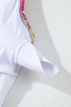 Floral Ruffle Trim Tummy Control One Piece Swimsuit