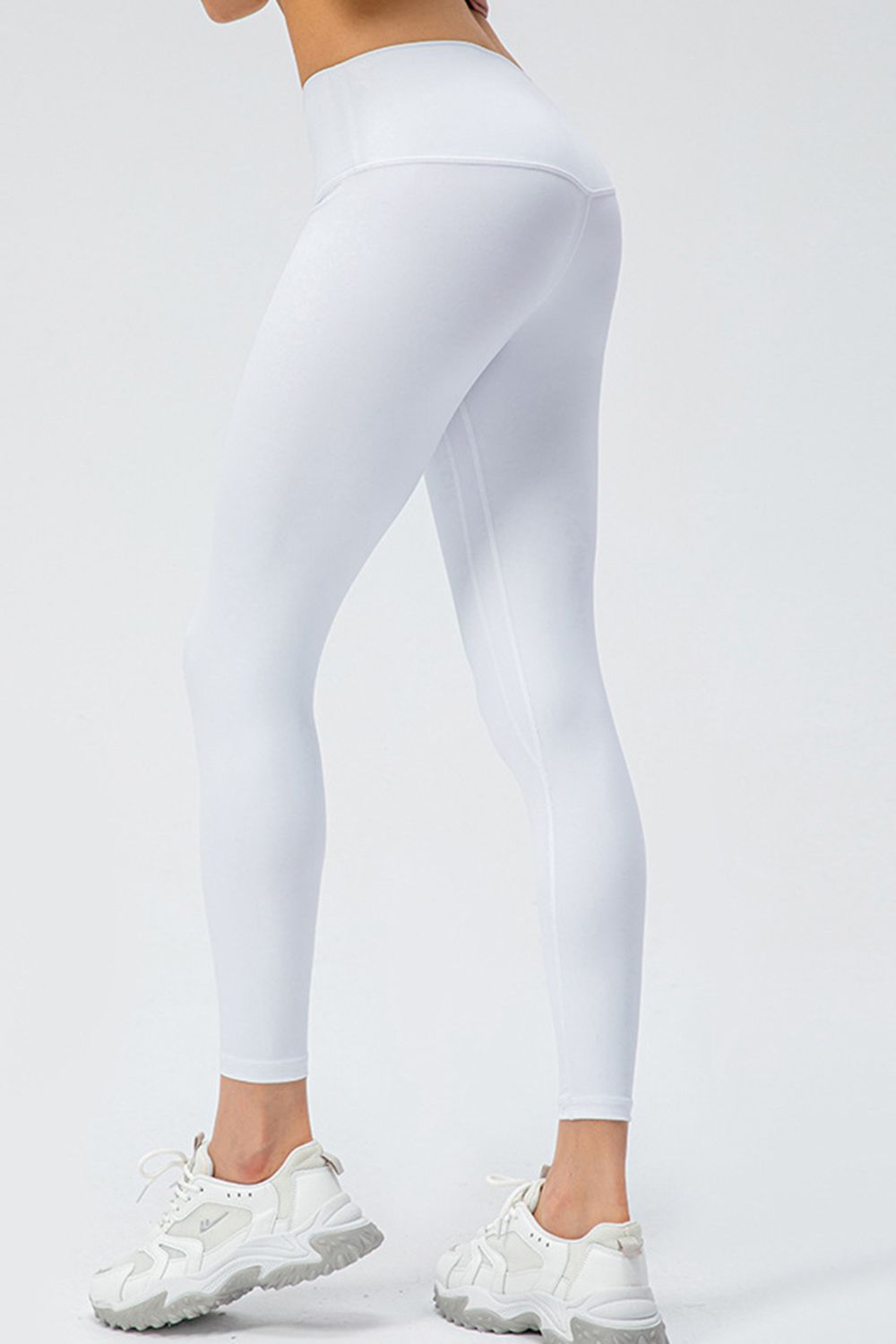 Wide Waistband Slim Fit Active Leggings - felvior