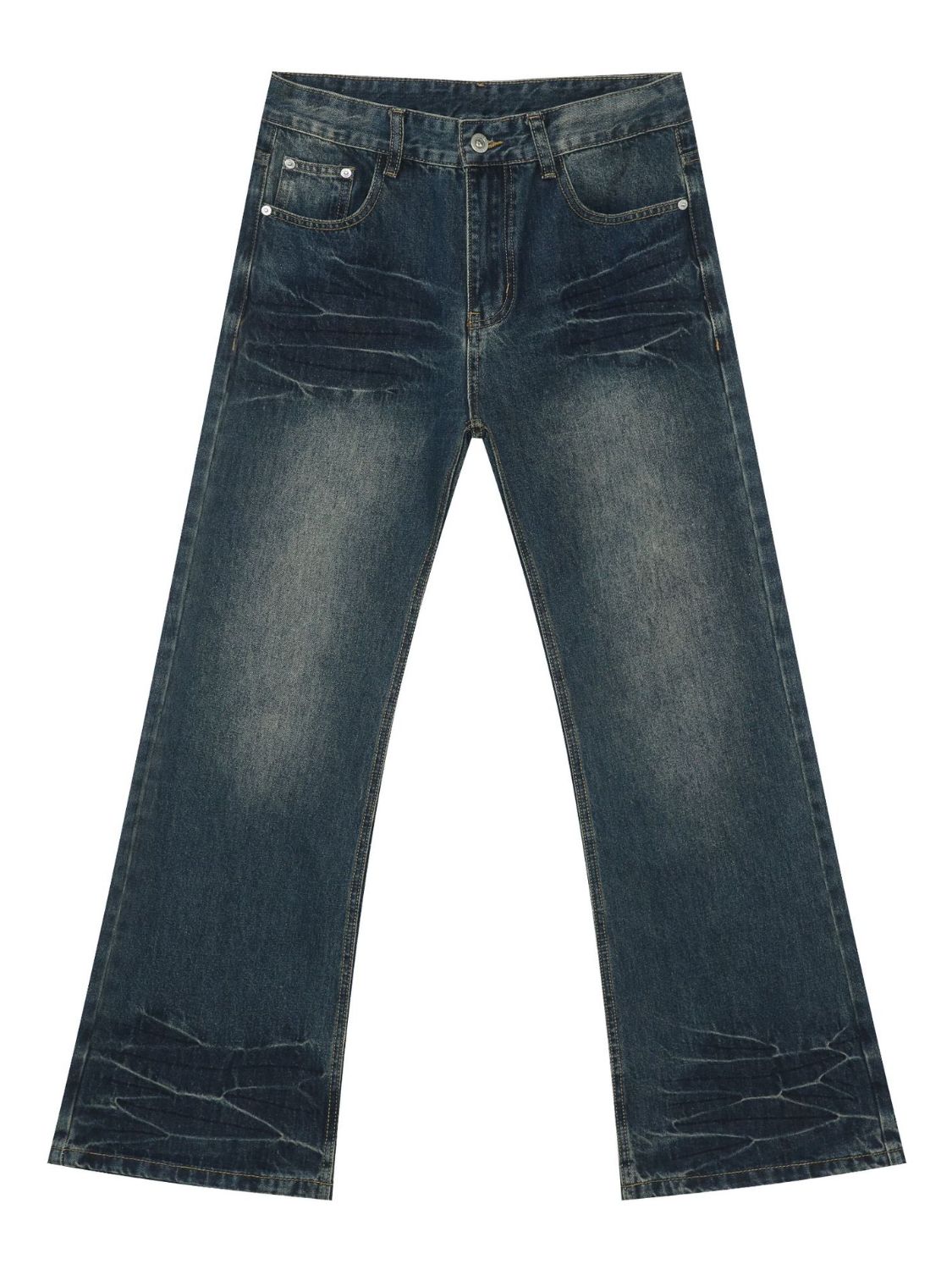Men's Bootcut Jeans with Pockets - felvior