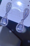 2 Carat Moissanite 925 Sterling Silver Teardrop Earrings - felvior