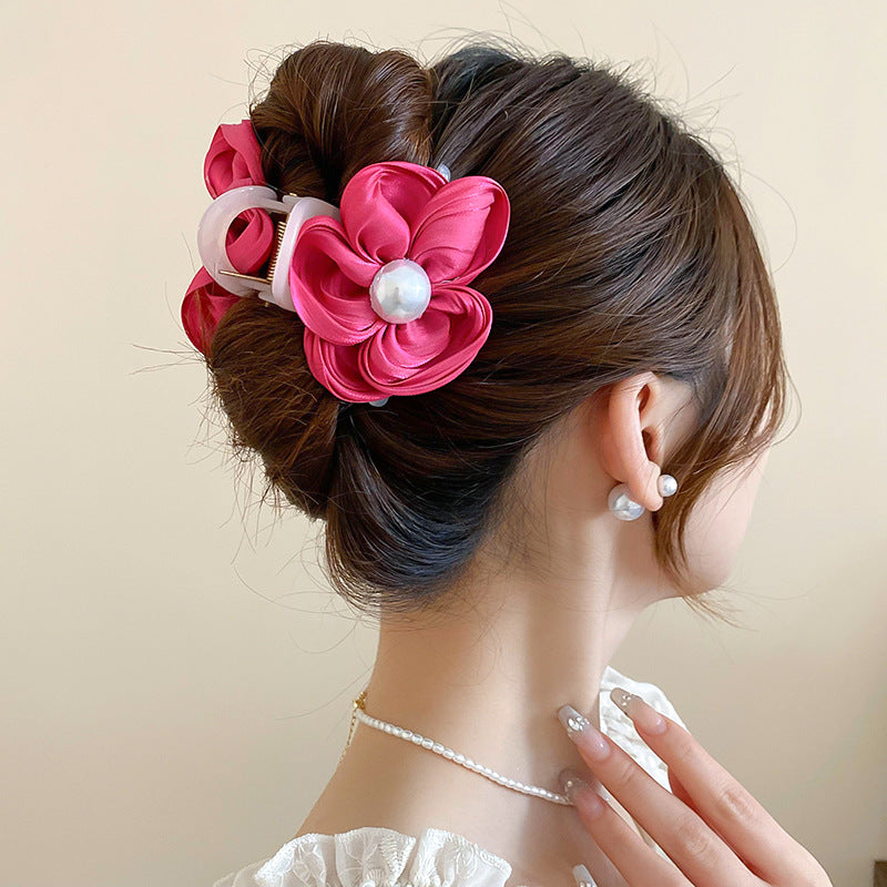Flower Acrylic Hair Claw Clip - felvior