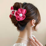 Flower Acrylic Hair Claw Clip - felvior