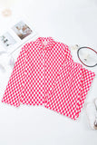 Checkered Button Up Top and Pants Lounge Set - felvior