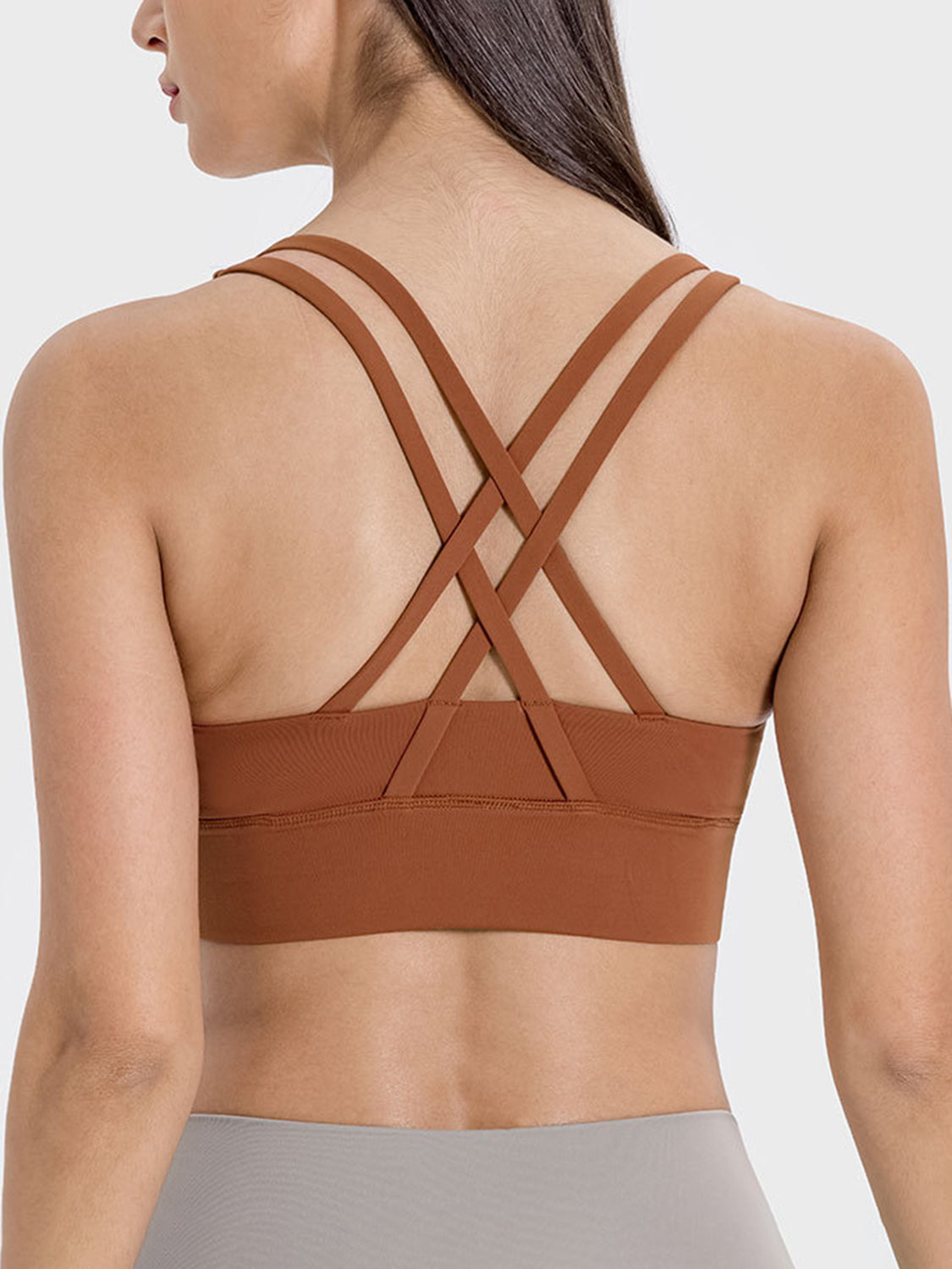 Millennia Crisscross Scoop Neck Active Tank - felvior