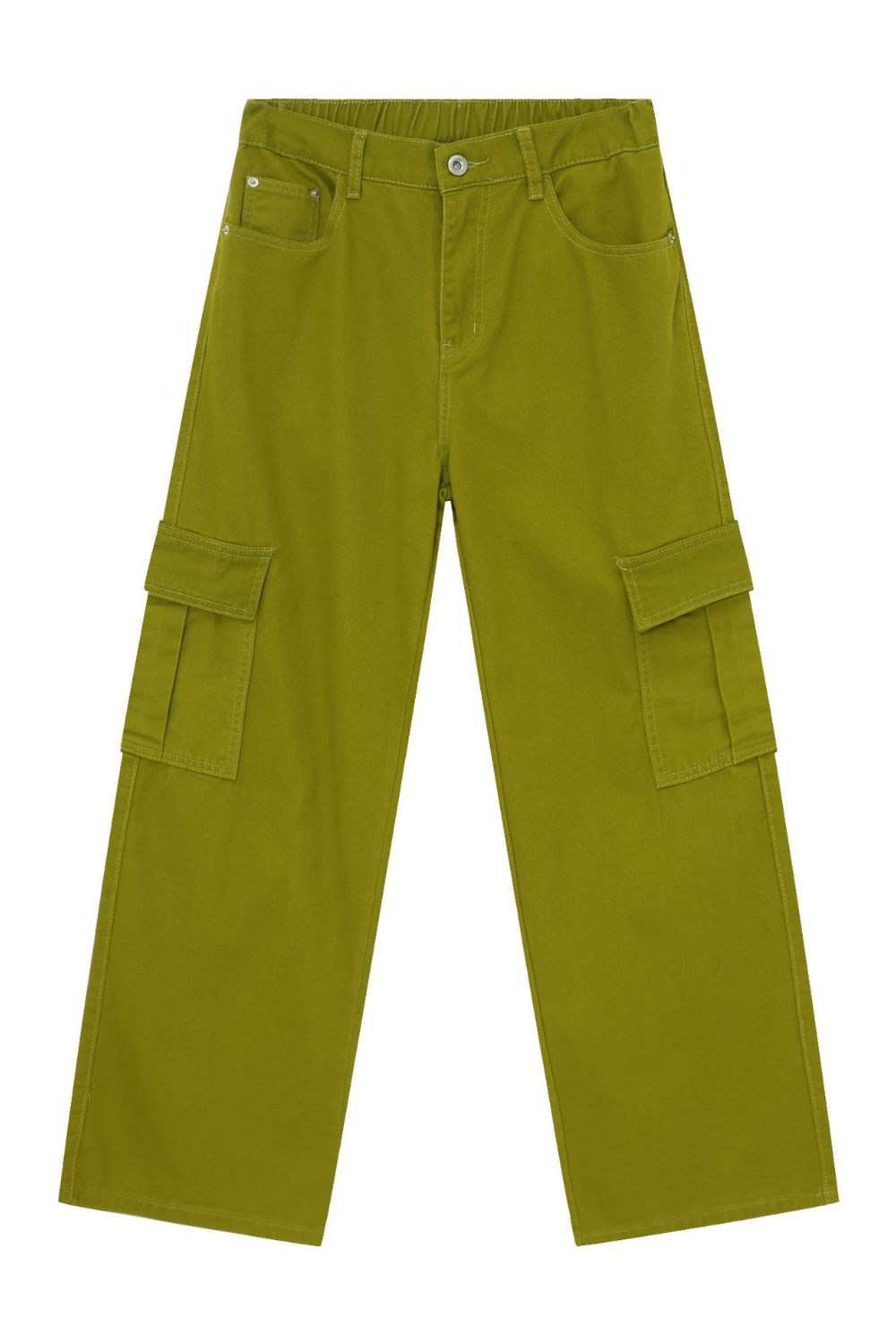 Men's Mid Rise Jeans with Cargo Pockets