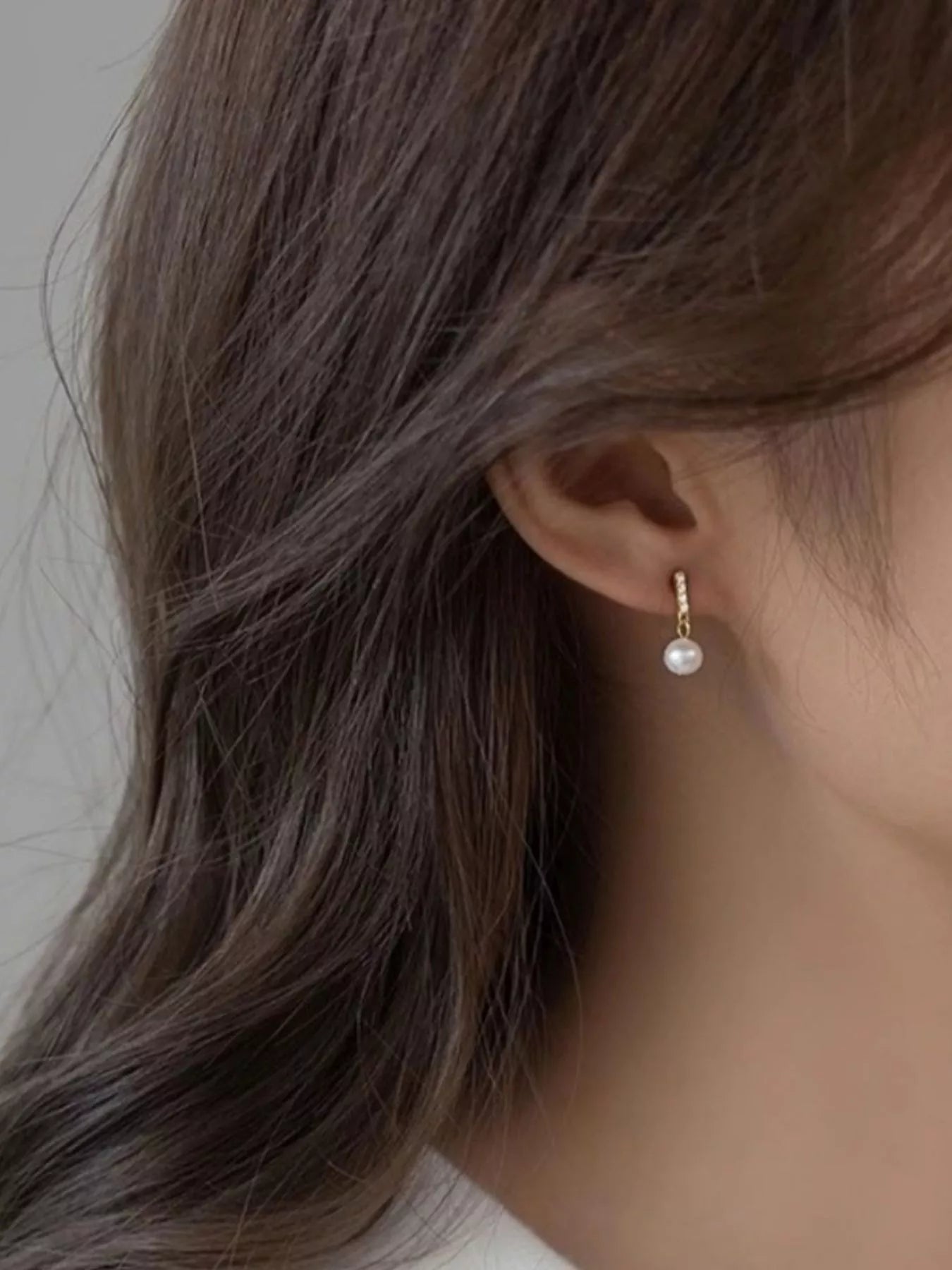 Pearl Drop Earrings Secondary image