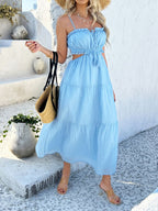 Devine Tie Back Cami Midi Dress