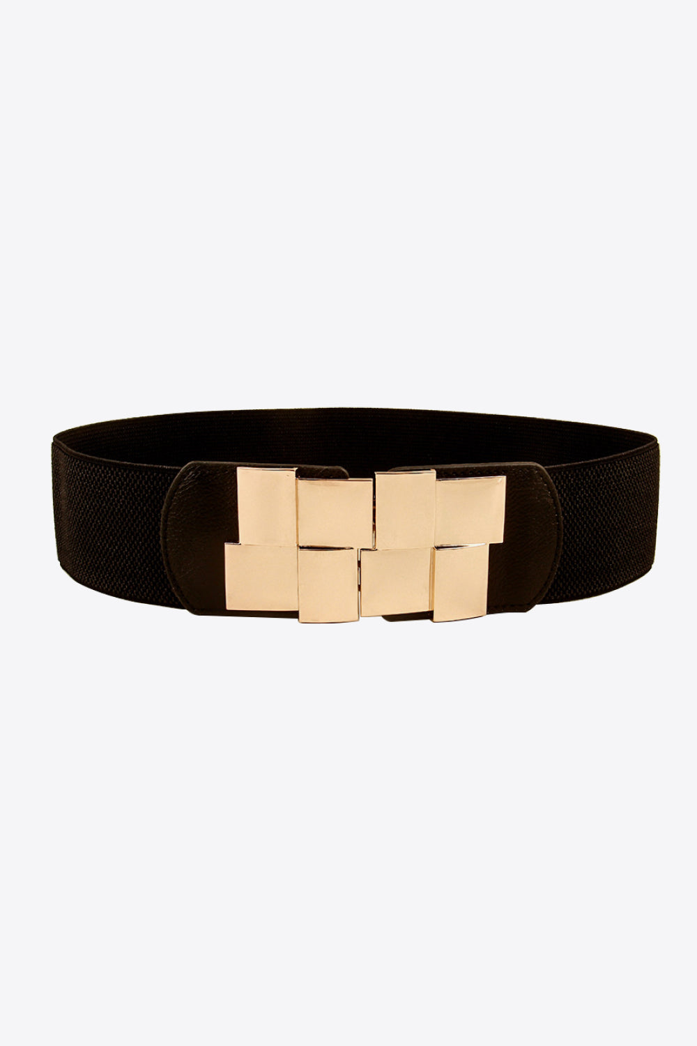 Geometric Buckle Elastic Wide Belt Secondary image