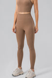 High Waist Wide Waistband Active Leggings - felvior