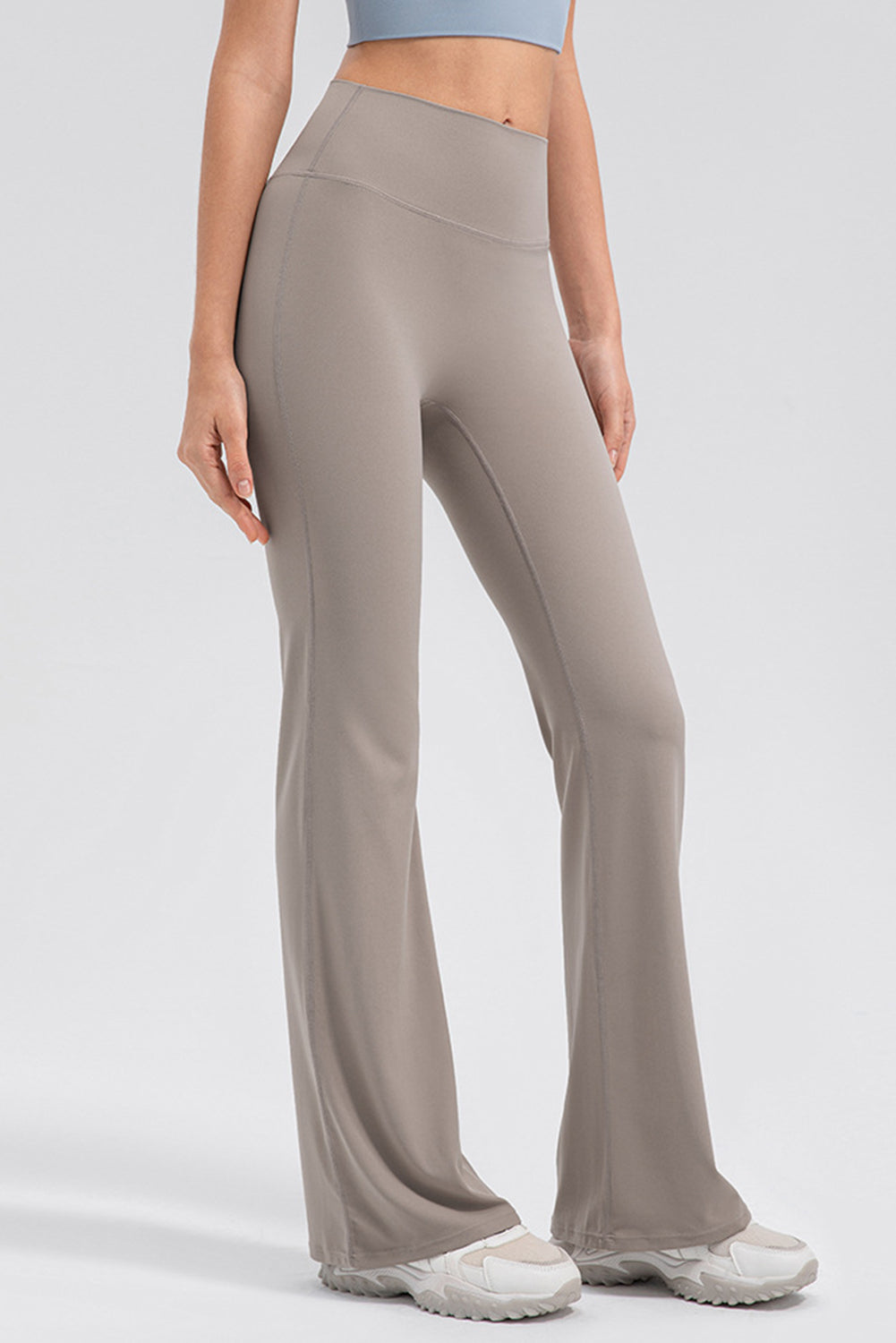 High Waist Straight Active Pants - felvior