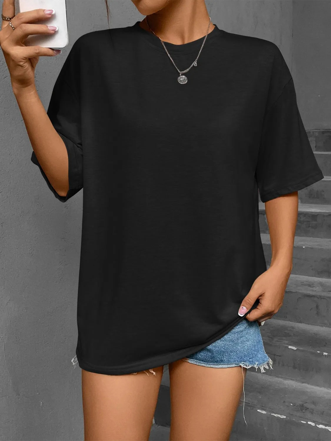Round Neck Short Sleeve T-Shirt