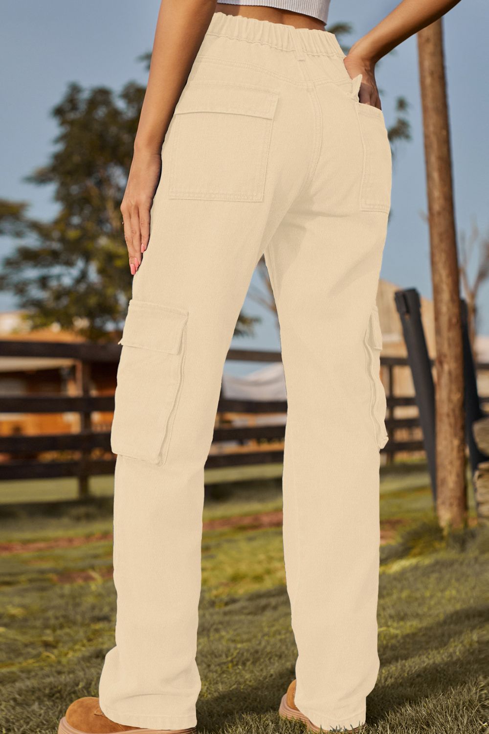 Loose Fit Long Jeans with Pockets - felvior