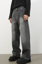 Men's Loose Fit Jeans with Pockets