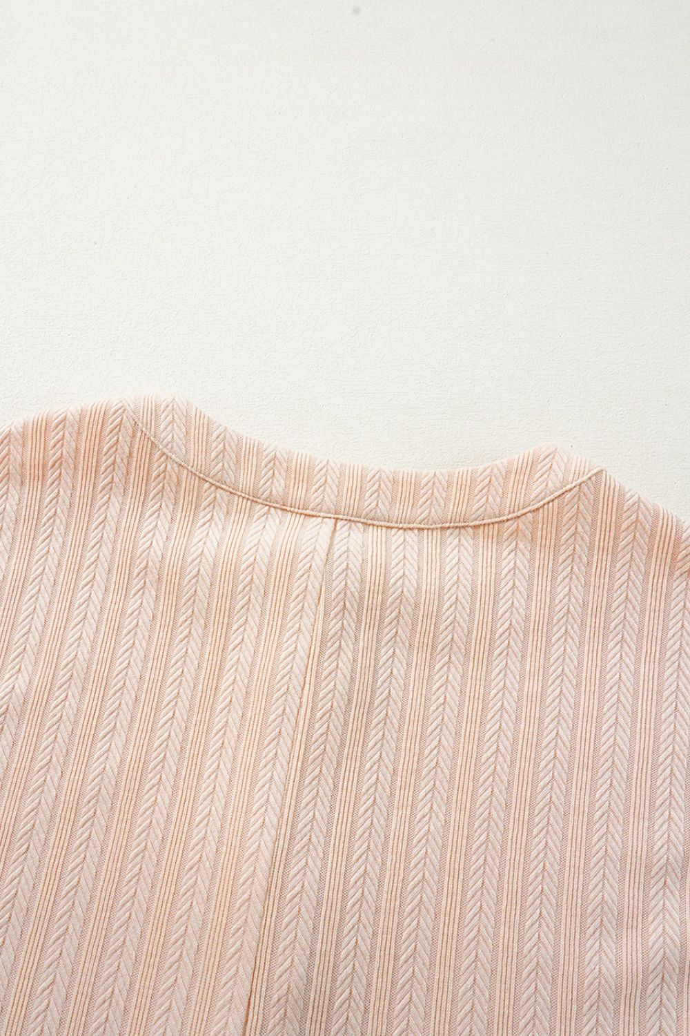 Textured Button Front Wide Leg Cap Sleeve Jumpsuit