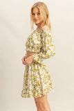 HYFVE Floral Off-Shoulder Flounce Sleeve Top and Skirt Set - felvior