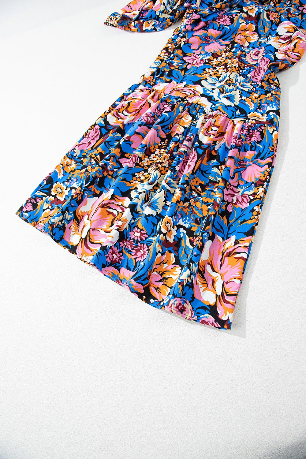 Floral Smocked Spaghetti Straps Wide Leg Jumpsuit