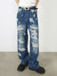 Men's Distressed Jeans with Pockets