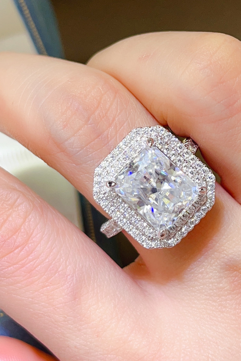 2 Carat Moissanite 925 Sterling Silver Ring - felvior