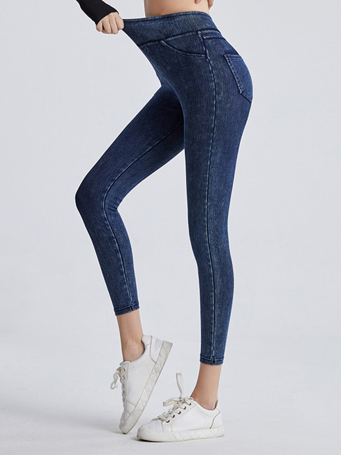 Wide Waistband Sports Leggings - felvior
