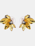 Alloy Rhinestone Flower Stud Earrings - felvior