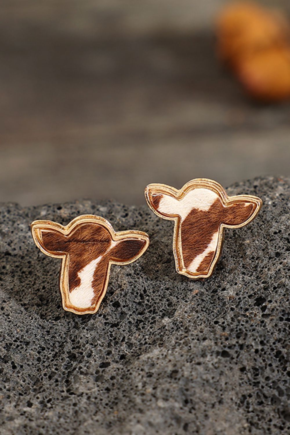 Bull Head Alloy Stud Earrings - felvior