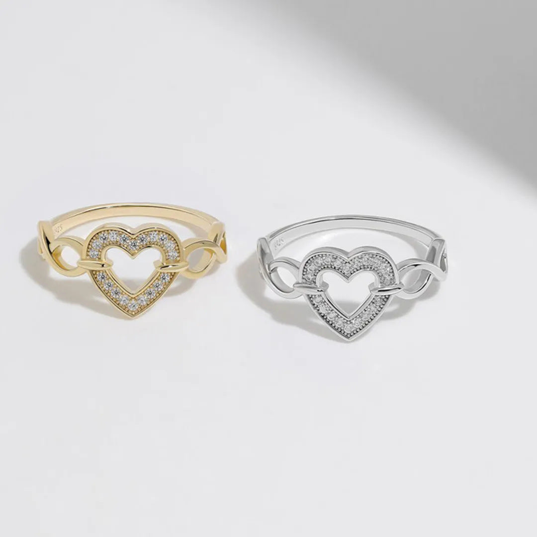 925 Sterling Silver Heart Ring - felvior
