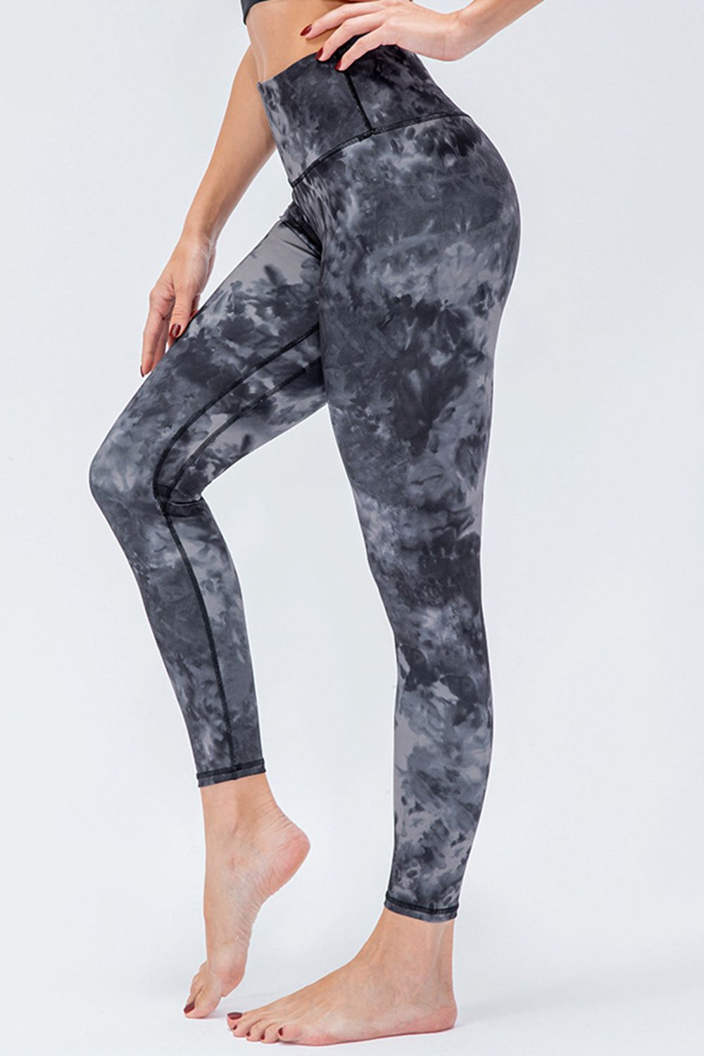 Wide Waistband Slim Fit Active Leggings - felvior