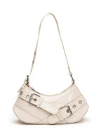 PU Leather Buckle Shoulder Bag
