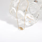 18K Gold-Plated Knotted Necklace - felvior