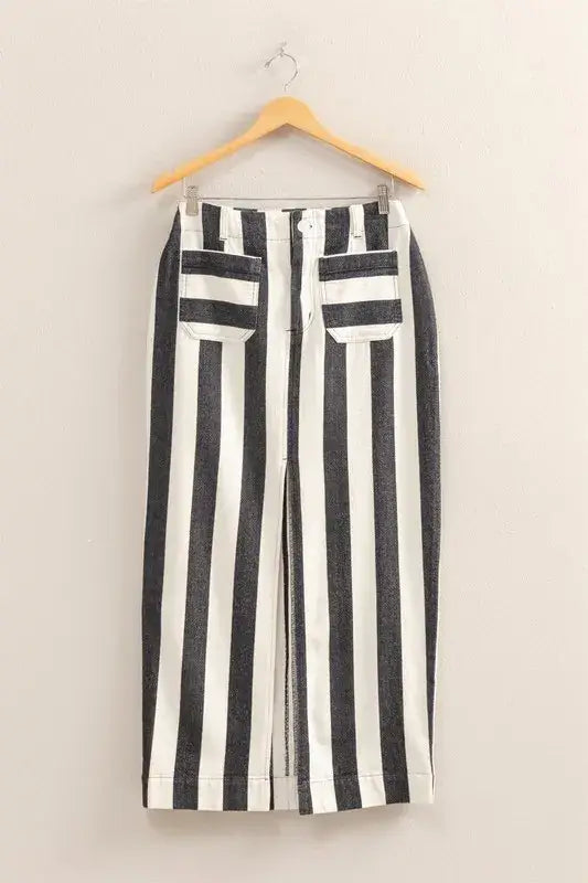 HYFVE Striped Pocket Detail Maxi Skirt Hauptbild
