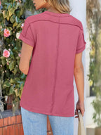 Round Neck Short Sleeve T-Shirt