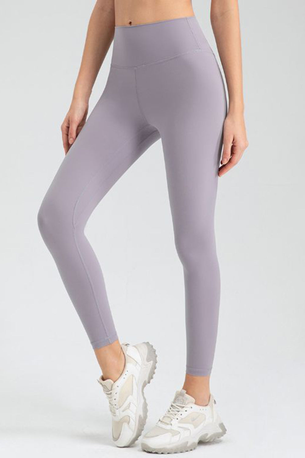 Wide Waistband Slim Fit Active Leggings - felvior