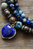 Imperial Stone Heart Three-Layered Bracelet - felvior