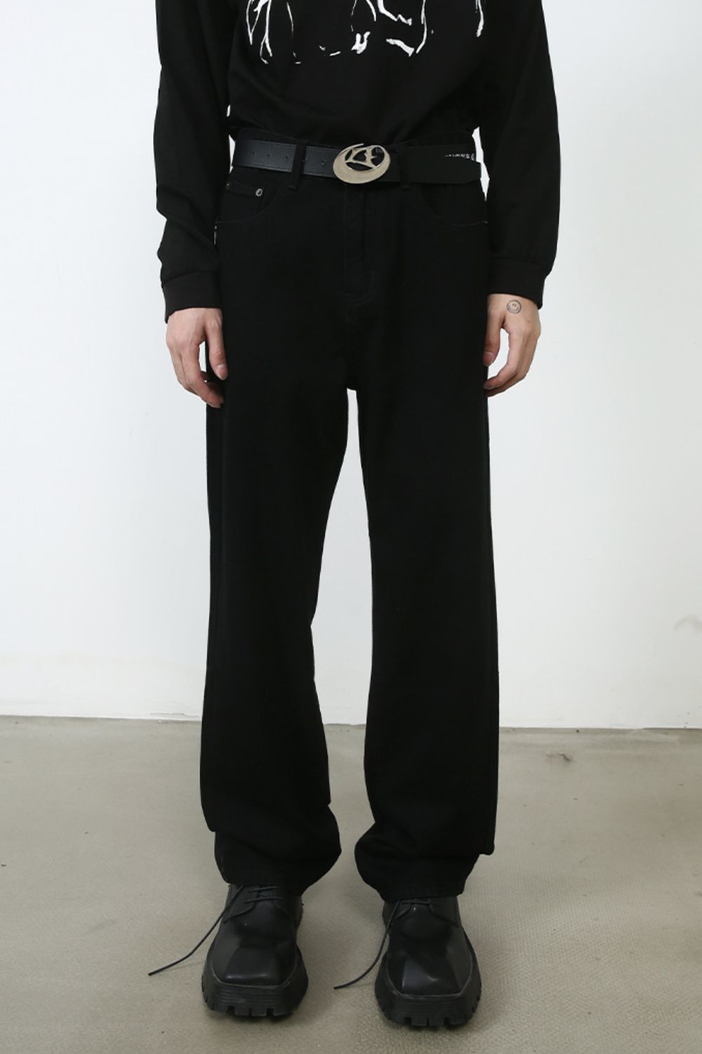 Men's Mid Rise Jeans with Pockets - felvior