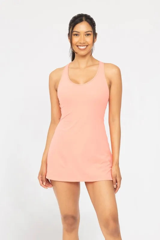 MONO B Twist Racerback Fit-and-Flare Dress Secondary image