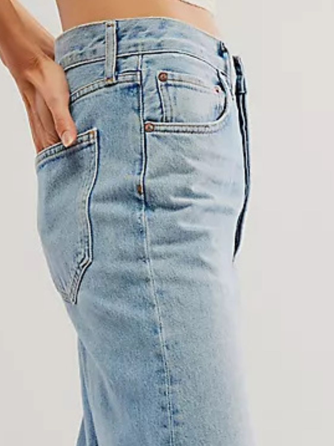 Cuffed Jeans with Pockets - felvior