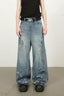 Men's Distressed Wide Leg Jeans