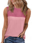 Color Block Round Neck Tank