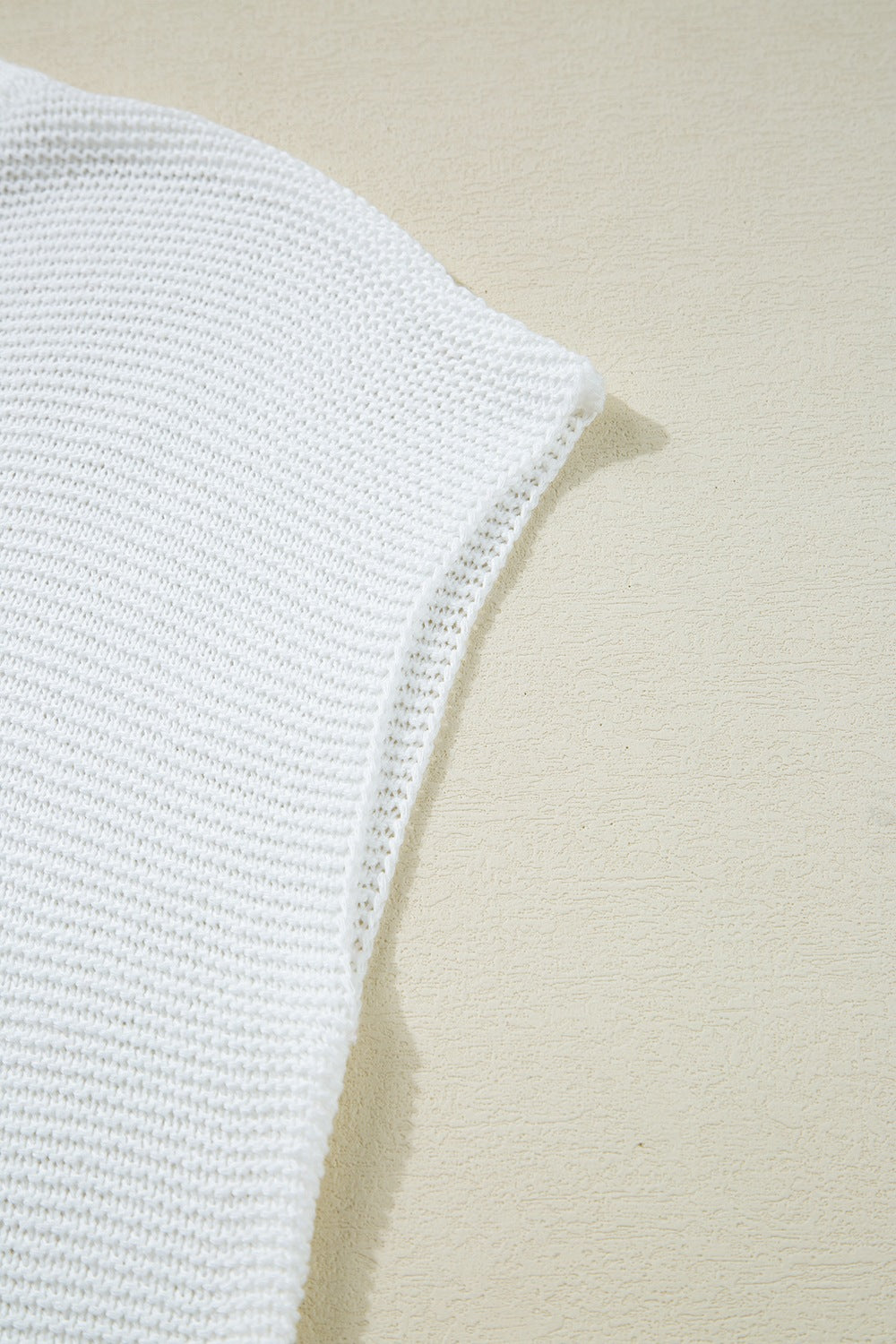 Side Slit Round Neck Knit Top - felvior