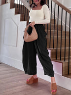 Full Size Drawstring Pants with Pockets Plus Size